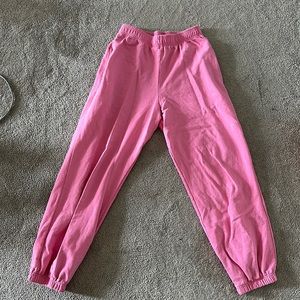 Pink sweatpants